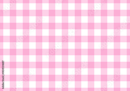Spring checkered seamless patterns, Pastel pink doodle plaid and grid seamless vector pattern