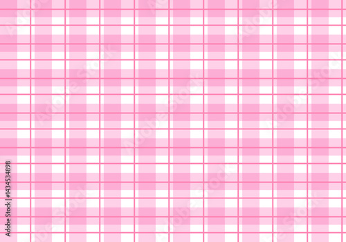 Spring checkered seamless patterns, Pastel pink doodle plaid and grid seamless vector pattern