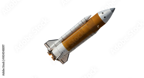 Fototapeta Naklejka Na Ścianę i Meble -  Isolated Space Shuttle Discovery