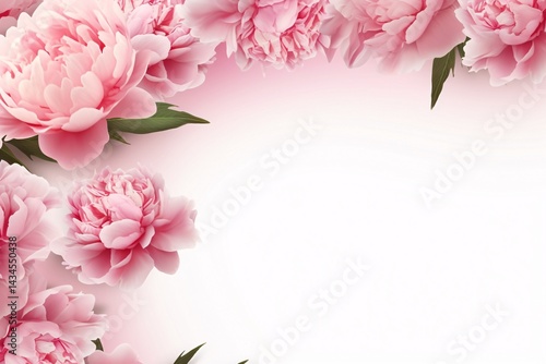 3D Flowers Border Background, 3D Flower Background, 3D Flowers Frame, Flowers Frame, Floral Frame Digital Paper, Flowers Banner, Spring Border Frame, wedding invitation, greeting cards