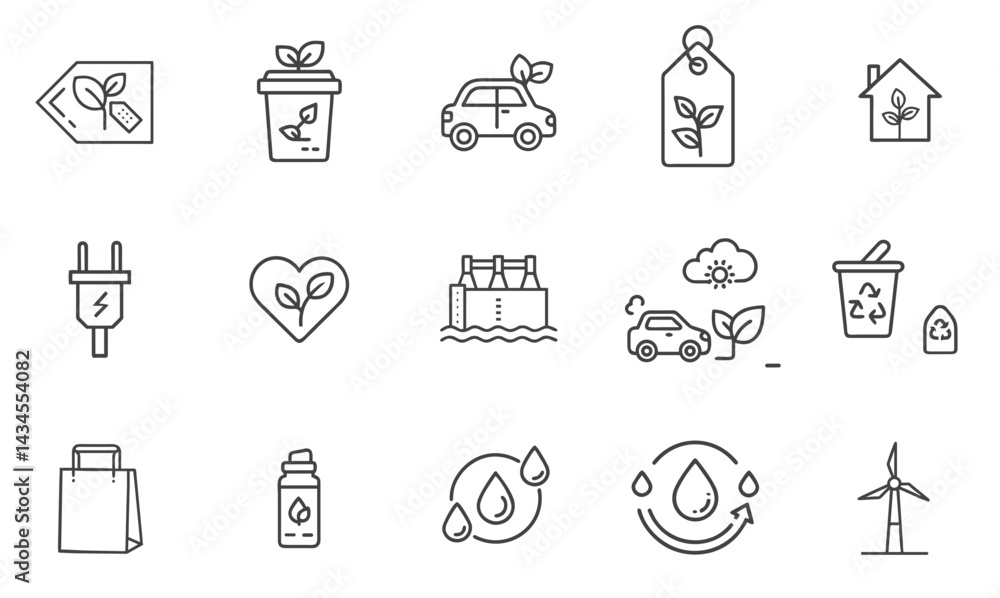 Eco and Green Energy Icon Set for Blogs, Environmental Websites, Infographics, Earth Day, Sustainability Projects, Presentations Eco and Green Energy Icon Set for Blogs, Environmental Websites, Infographics, Earth Day, Sustainability Projects, Presentations