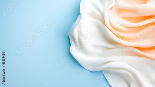 Soft, flowing fabric draped