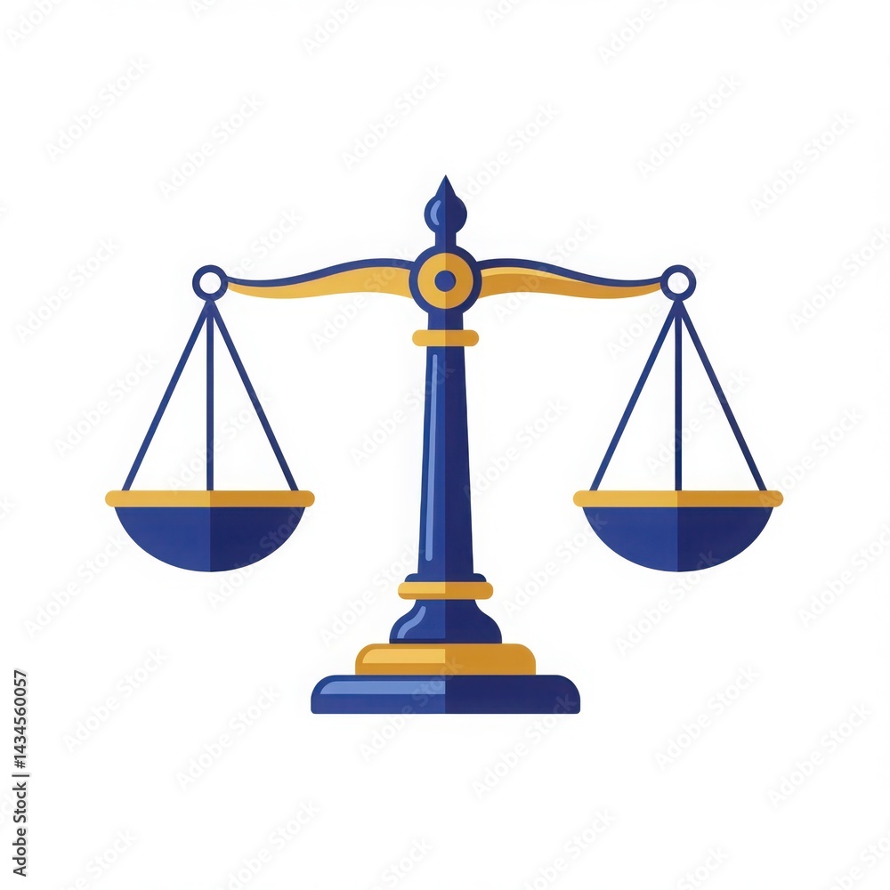 Scales of justice balance law symbol isolated on white background Scales of justice balance law symbol isolated on white background