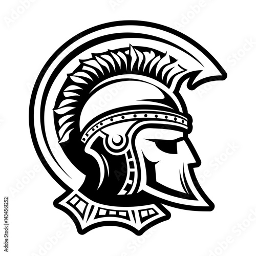 A filled style icon of galea helmet symbol