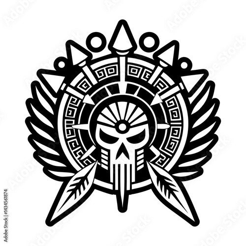 A solid style icon of phalanx formation symbol