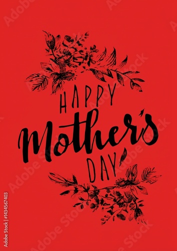 Obraz na płótnie Mother's Day greeting card message w salonie