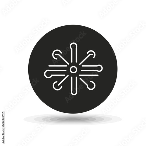 DeFi - Vector icon, isolated on white background  -  