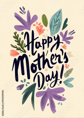 Obraz na płótnie Mother's Day greeting card message w salonie