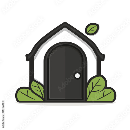 Green Room - Vector icon, isolated on white background  -  