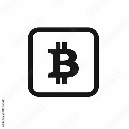 Litecoin - Vector icon, isolated on white background  -  