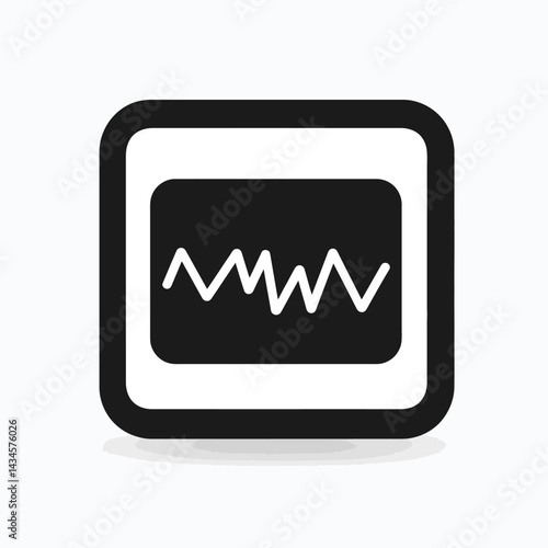 Noise Filter - Vector icon, isolated on white background  -  