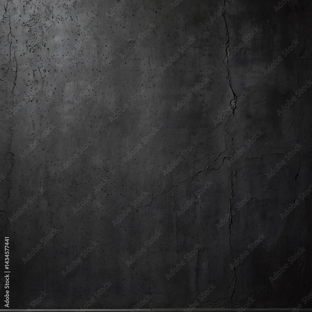 Obraz premium Dark grey black textured concrete wall background