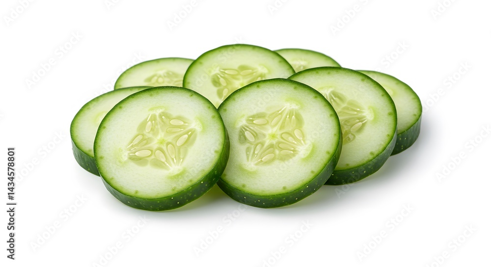 slices of cucumber slices of cucumber