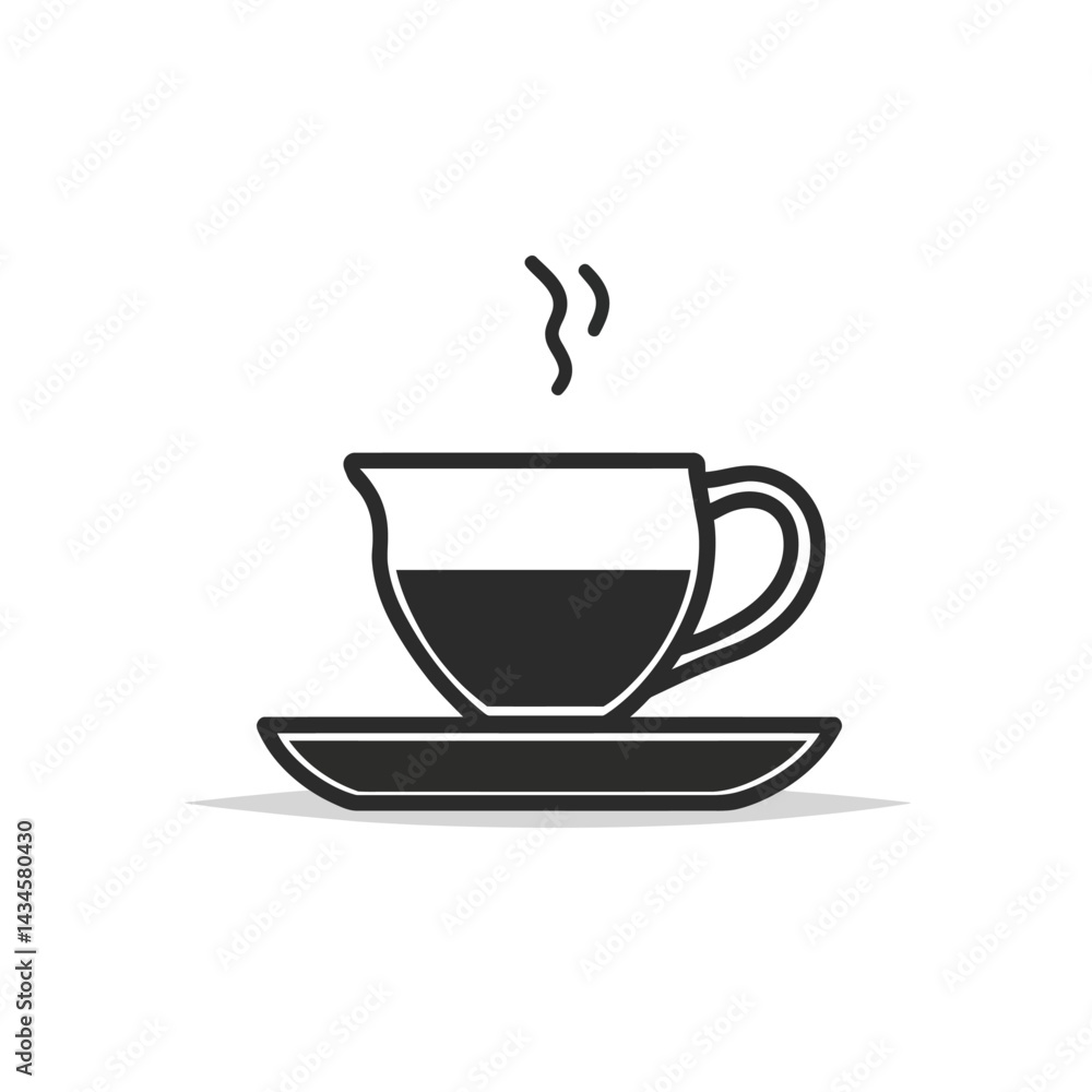 Obraz premium Pour Over - Vector icon, isolated on white background - 