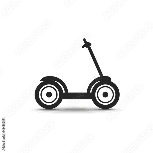 Segway - Vector icon, isolated on white background  -  