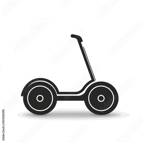 Segway - Vector icon, isolated on white background  -  
