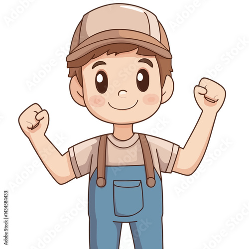Stagehand - Vector icon, isolated on white background  -  