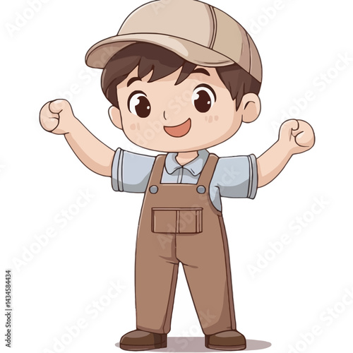 Stagehand - Vector icon, isolated on white background  -  