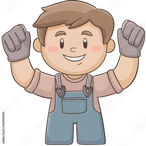 Stagehand - Vector icon, isolated on white background  -  