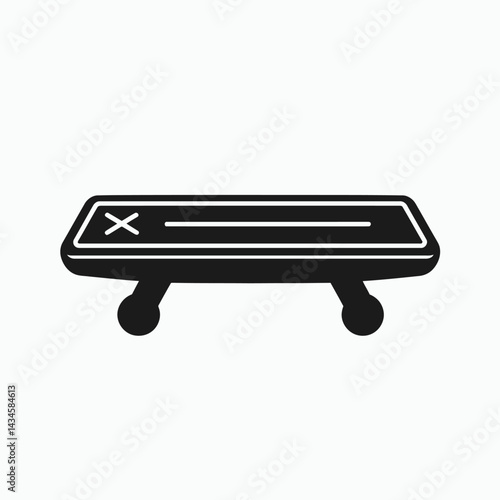 Stretcher - Vector icon, isolated on white background  -  