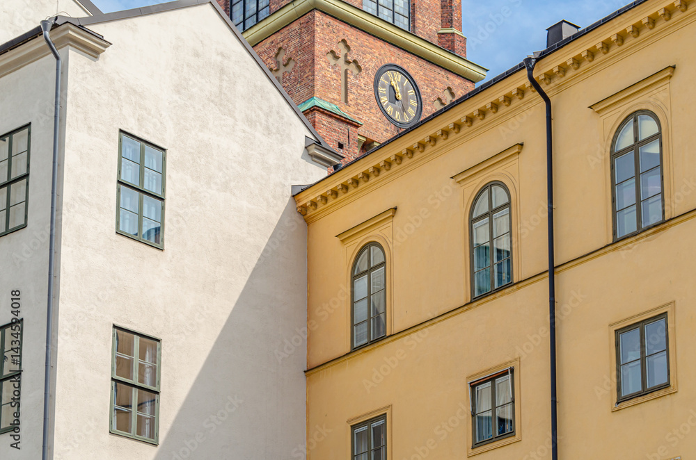Architectural detail in the old town of Stockholm, Sweden Architectural detail in the old town of Stockholm, Sweden