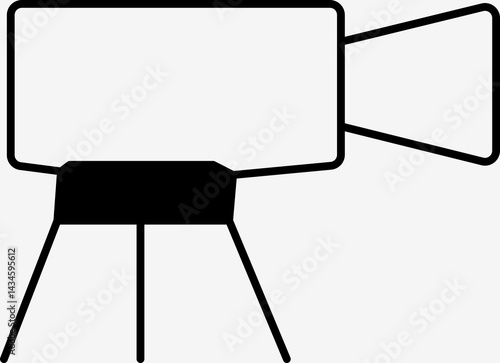 Icon set Movie projector vector icon vector.
