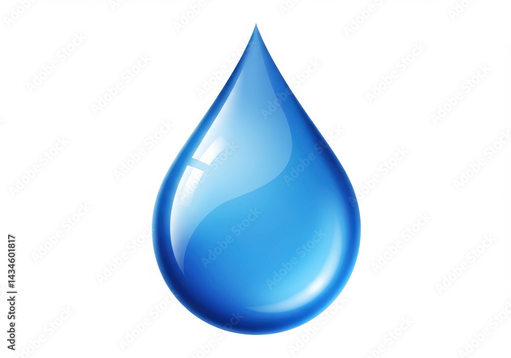 Isolated blue water droplet illustration for graphic design use Isolated blue water droplet illustration for graphic design use