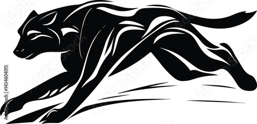 Cheetah Running Fast – Speed and Power Animal Silhouette