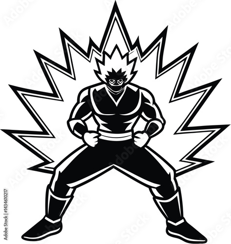 Kamehameha silhouette vector designs 3