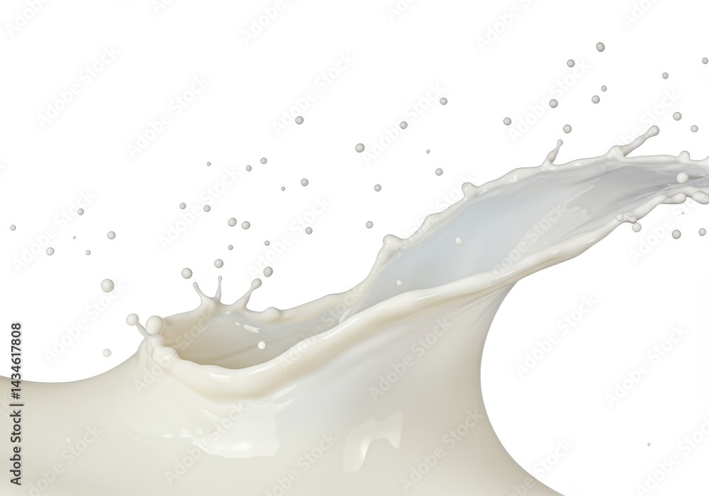 Pouring fresh liquid dairy beverage splash isolated clean background Pouring fresh liquid dairy beverage splash isolated clean background