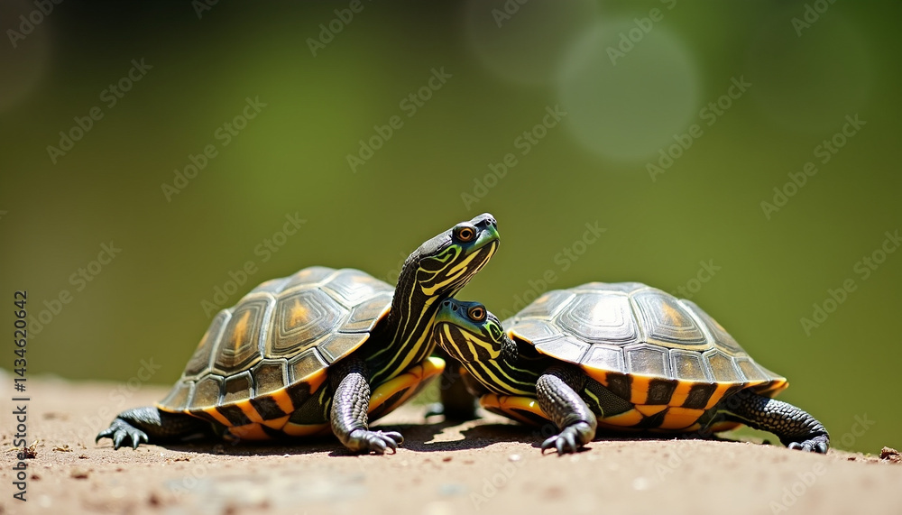 Obraz premium Turtles in Their Natural Habitat