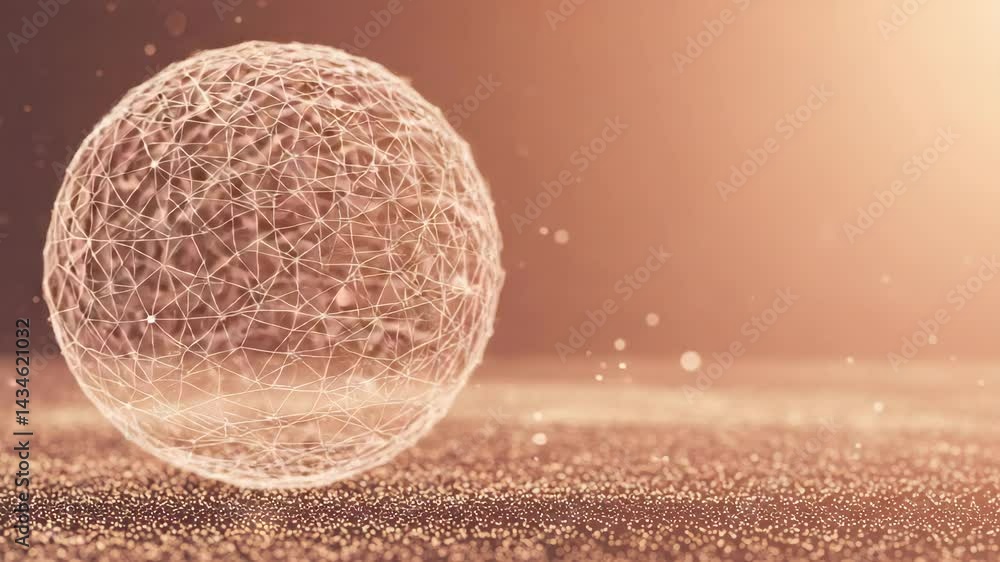 Futuristic Artificial Intelligence Network: an abstract 4K 3D sphere with interconnected nodes Futuristic Artificial Intelligence Network: an abstract 4K 3D sphere with interconnected nodes