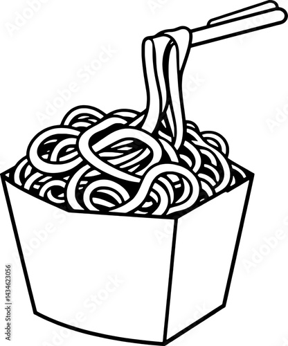 A Simple Line Drawing Of A Delicious Popsicle Treat