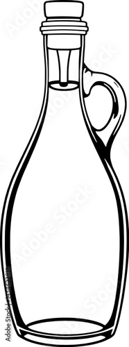 A Simple Line Drawing Of Flatbreads In A Paper Bag