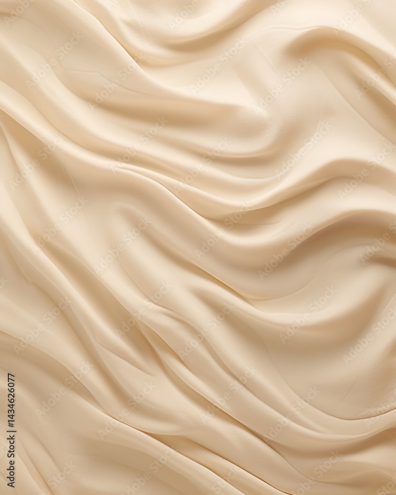 Obraz premium Cream-Colored Fabric Drape Texture