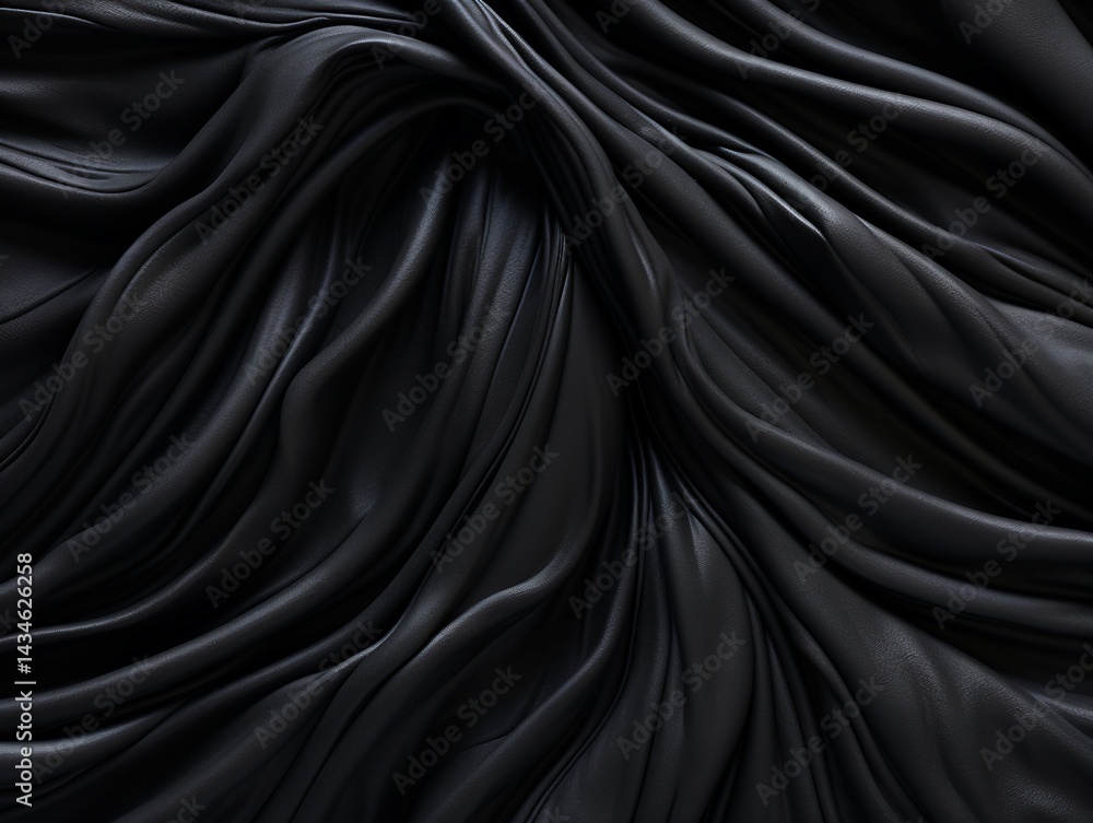 Fototapeta premium Dark Gray Fabric Drape Texture