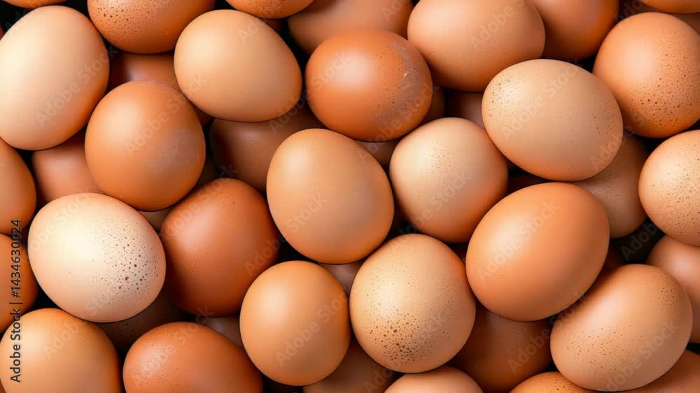Pile of tan eggs. Natural food source, raw and nutritious. Great source of protein Pile of tan eggs. Natural food source, raw and nutritious. Great source of protein
