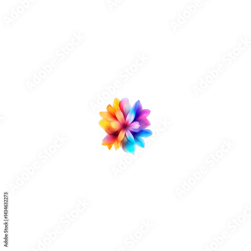 colorful pinwheel isolated on white