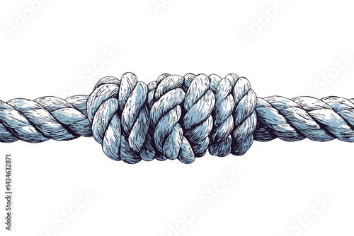 rope pattern decorative nautical isolated