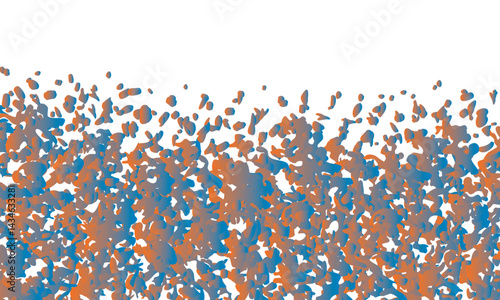 Abstract Orange and Blue Gradient Splatter Texture Background 