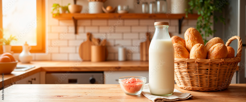 Milk bottle with Milk bottle with