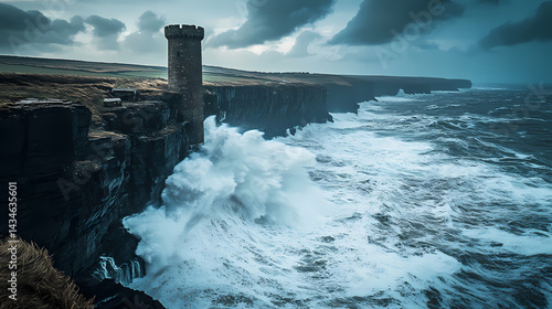 windswept coastal scenery