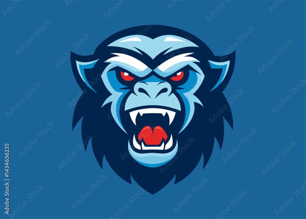 Fototapeta premium Angry Monkey Mascot Logo