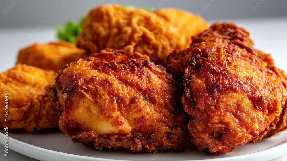 Crispy fried chicken and nuggets served hot, perfect for a quick meal or snack. A delicious choice for fast food lovers.