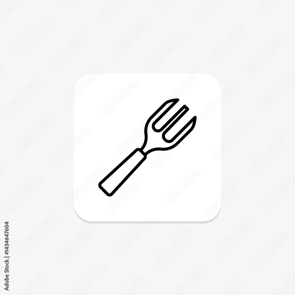 Garden Fork Tool, vector, pixel perfect, illustrator file Garden Fork Tool, vector, pixel perfect, illustrator file