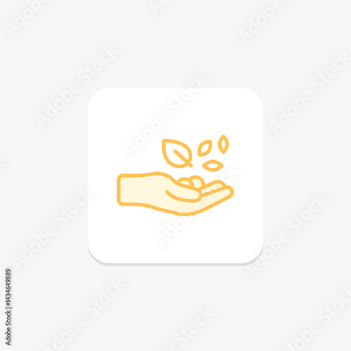Seeds In Hand, vector, pixel perfect, illustrator file
