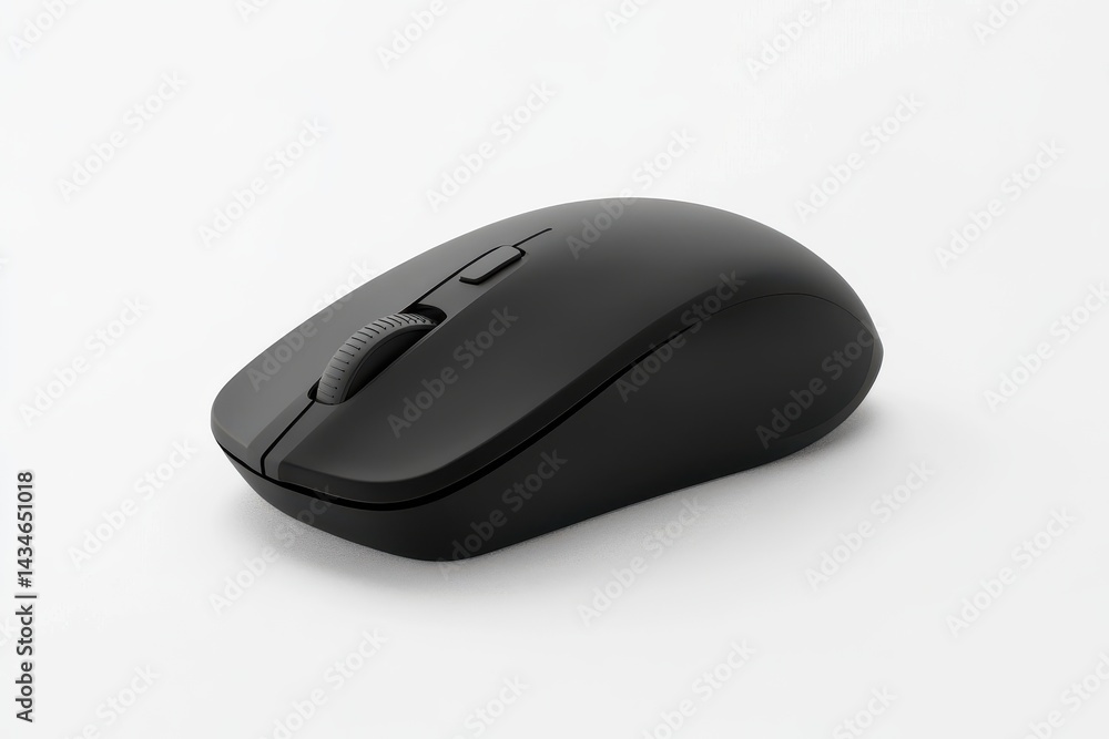 A close up of a wireless computer mouse isolated on white background A close up of a wireless computer mouse isolated on white background