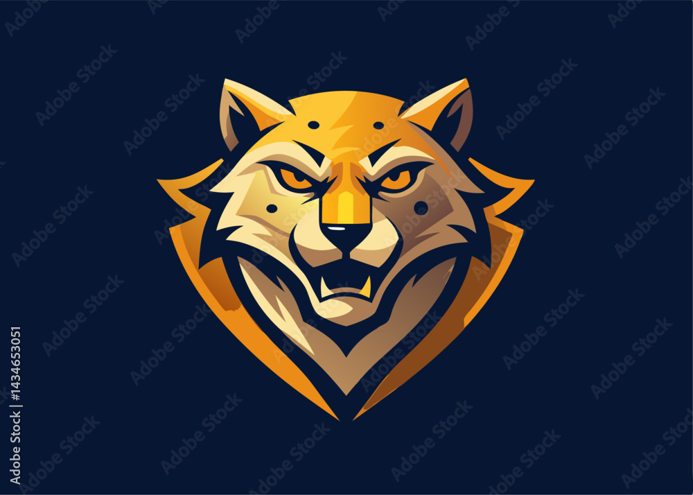 Cheetah Portrait in Aggressive Pose: An illustration of a cheetah showcases its fierce character with an aggressive pose, displaying sharp teeth and intense eyes. Cheetah Portrait in Aggressive Pose: An illustration of a cheetah showcases its fierce character with an aggressive pose, displaying sharp teeth and intense eyes.