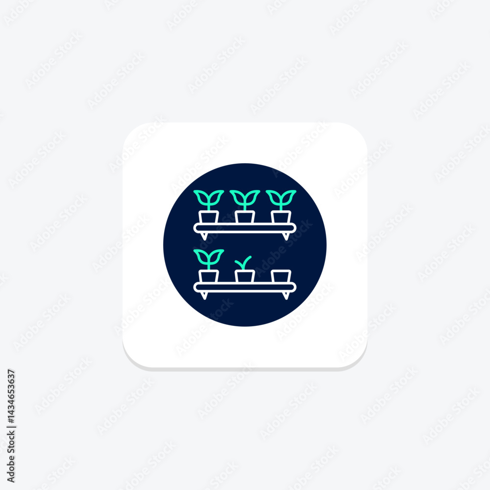 Indoor Herb Shelf, vector, pixel perfect, illustrator file Indoor Herb Shelf, vector, pixel perfect, illustrator file
