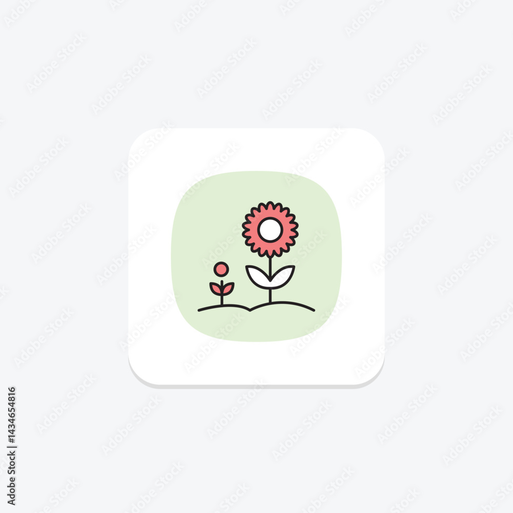 Sunflower Garden, vector, pixel perfect, illustrator file Sunflower Garden, vector, pixel perfect, illustrator file